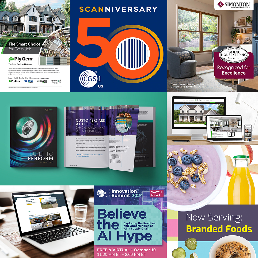 Bailey Brand Consulting 2024 Year in Review Collage of Client Work
