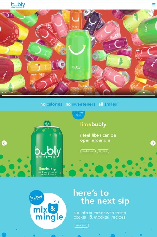 Bailey Brand Bubly soda Design Trends Revisited fruit