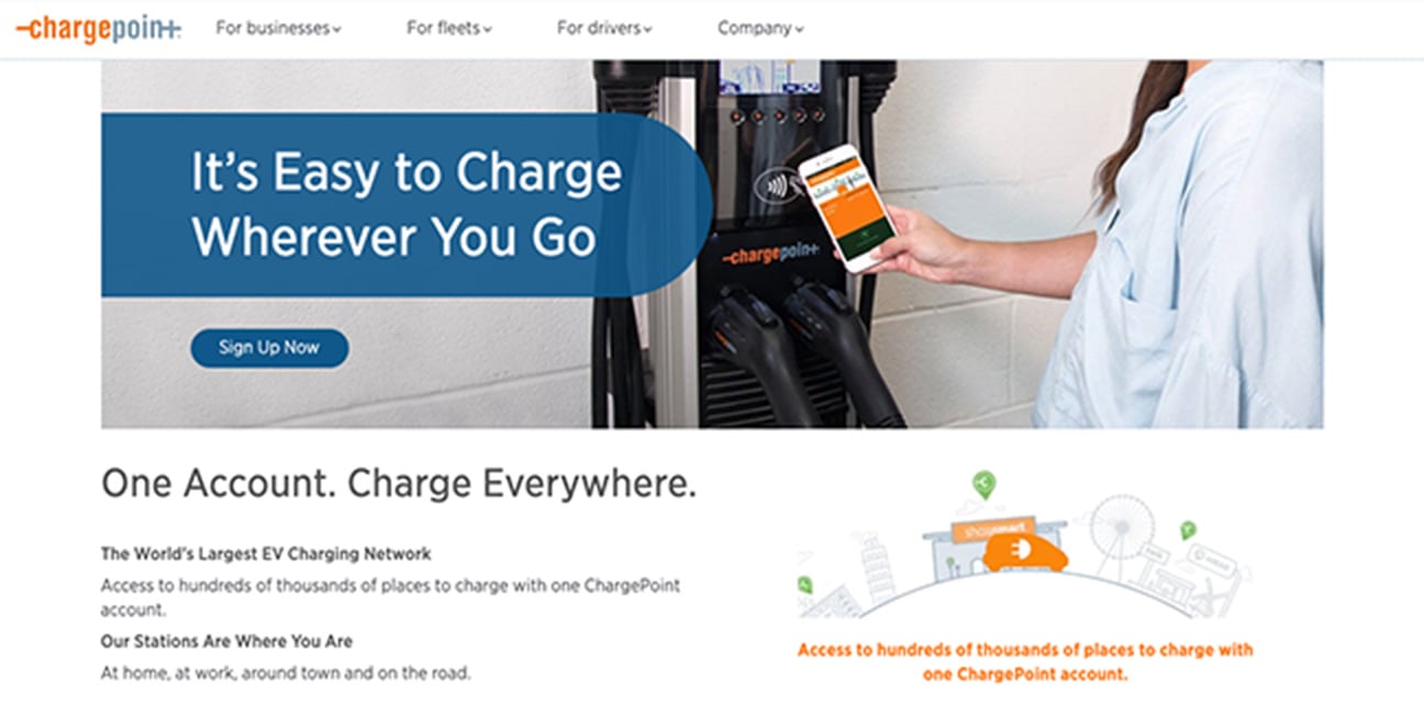 ChargePoint Homepage