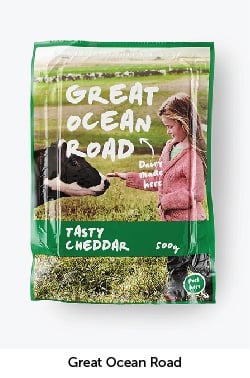 Bailey Brand consulting tasty cheddar lady feeding cow brand design trends