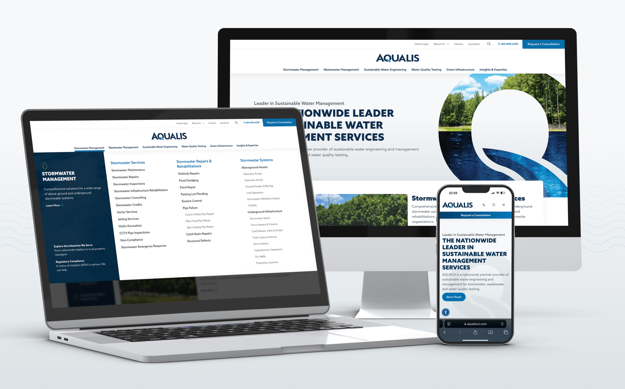 bailey-brand-consulting-aqualis-work-article-asset-5 Bailey Brand Consulting AQUALIS UX UI Website mockups of redesign site