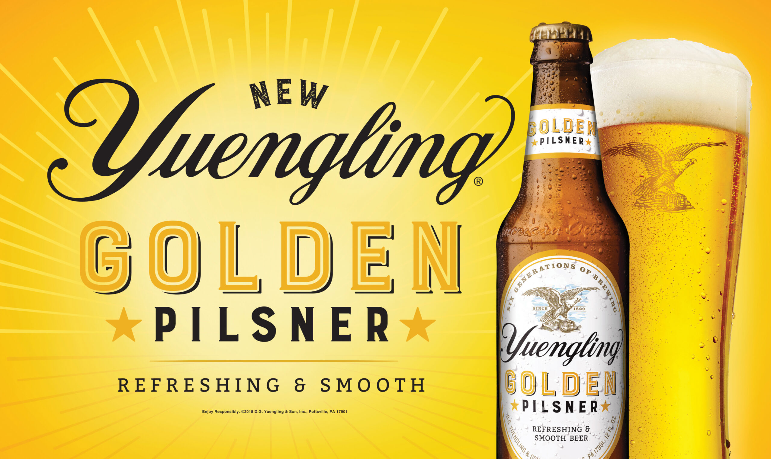 Bailey Brand Consulting New Yuengling Golden Pilsner Refreshing & Smooth. Enjoy Responsibly.