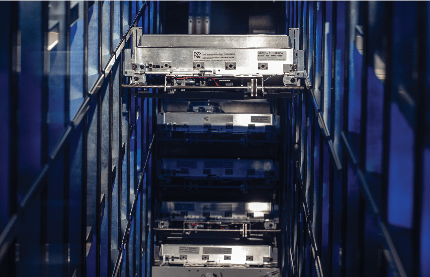 Bailey Brand Consulting OPEX iBot Moving Vertically Inside the Racks